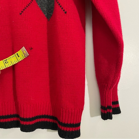 Vintage | Darian Red Knit Pull Over Sweater - Picture 11 of 11